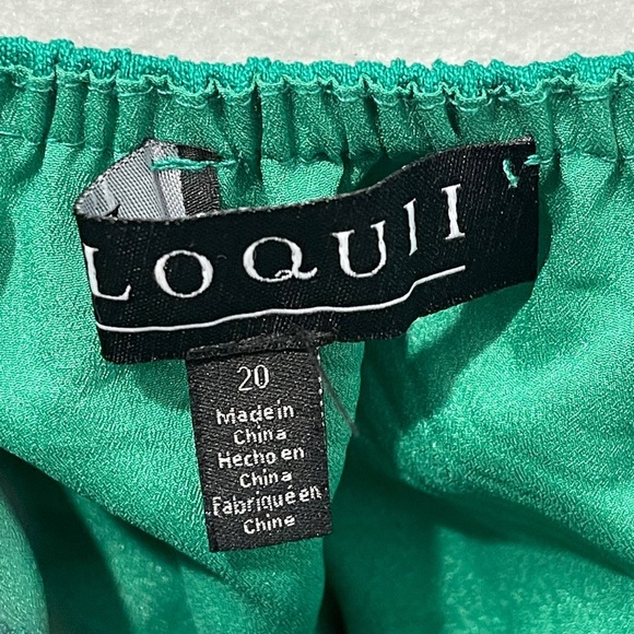 Eloquii Mini Fit and Flare Dress Teal Green NWT Size 20 - Picture 5 of 10